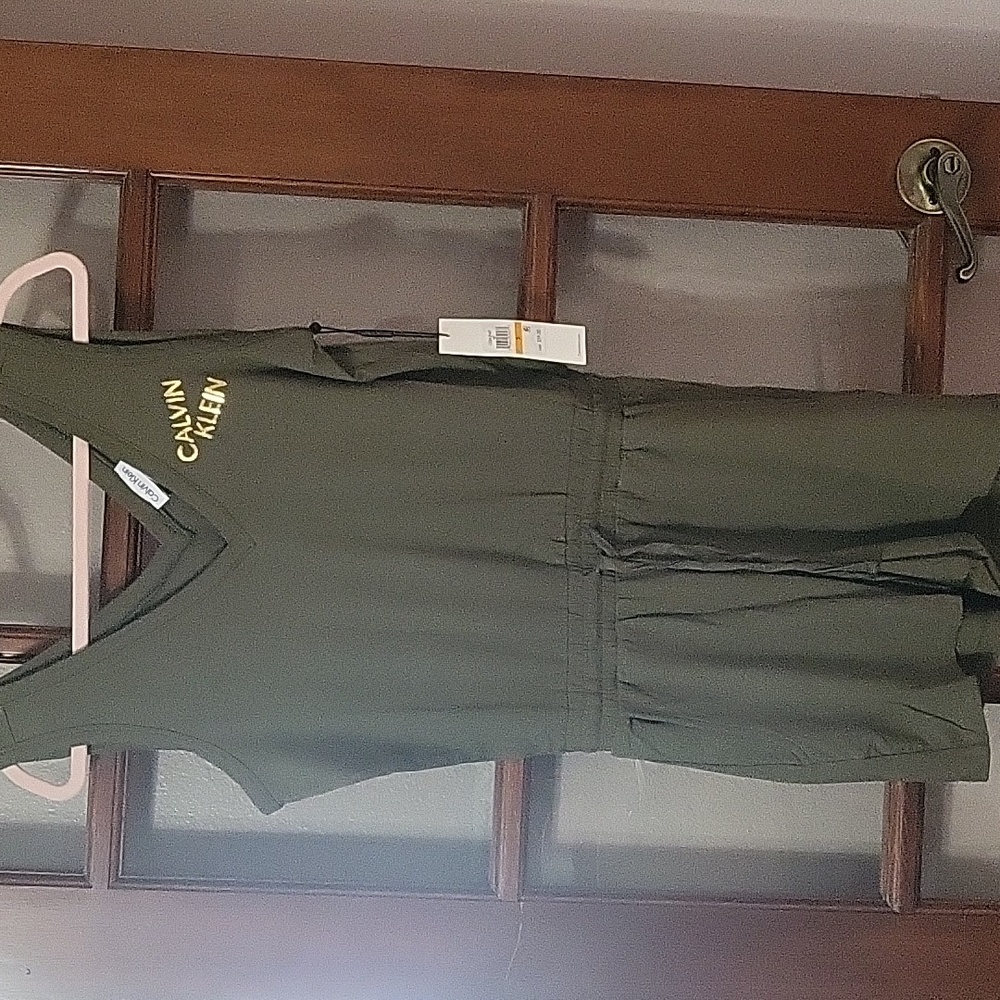 Calvin Klein olive green romper